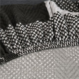 Coutures de notre housse de canape motifs art deco