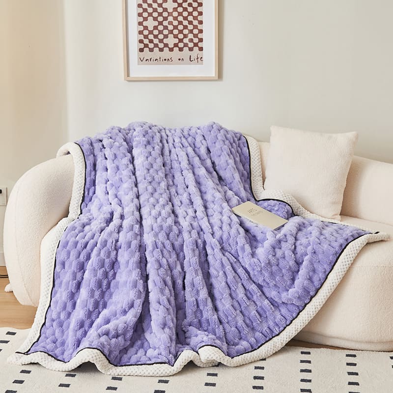 Plaid Polaire AVATAR 130x160cm - Chaud Et Douillet Pour L'Hiver, 1 Place