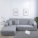 Housse de canape angle avec tetieres