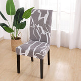 Housse de chaise imprime gris