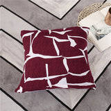 Housse de coussin bi extensible rouge seule