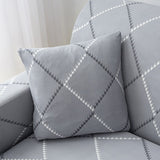 Housse de coussin pour canape angle avec tetieres