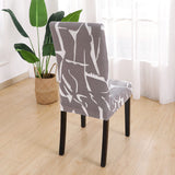 Housse pour chaise pas cher imprime gris