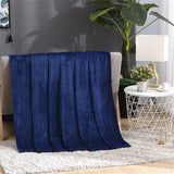 Plaid bleu marine pour canapé