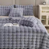 Plaid chaud epais gris