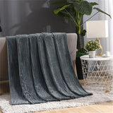 Plaid gris anthracite pour canape