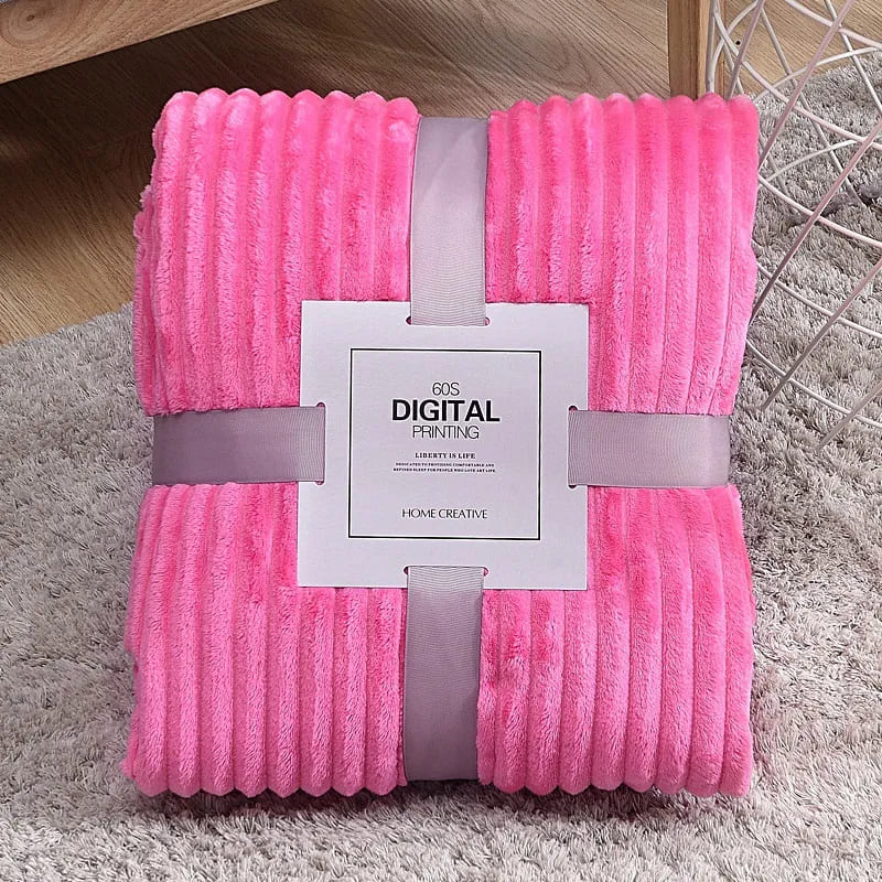 Casatessile Plaid E Coperta Rose Luxory – Rosa, 100% Poliestere, Disponibile 130x160 Cm E 160x210 Cm