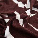 Tissu de haute qualité de notre housse de coussin bi extensible marron