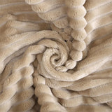 Tissu polaire de notre plaid beige