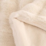 Tissu polaire de notre plaid chaud epais blanc