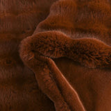 Tissu polaire de notre plaid chaud epais marron