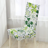 Housse pour Chaise Fleurie Verte