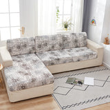Housse assise de canape angle effet chine