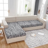 Housse assise de canape angle extensible universelle gris