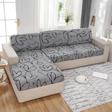 Housse assise de canape angle universelle gris