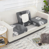 Housse assise de canape extensible grise