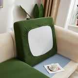 Housse assise de canape extensible vert fonce