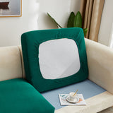 Housse assise de canape extensible vert pin