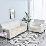 Housse assise de canape jacquard beige