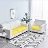 Housse assise de canape jacquard jaune