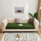 Housse assise de canape vert fonce