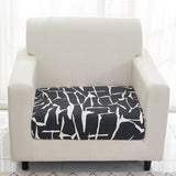 Housse assise de fauteuil bi extensible noir