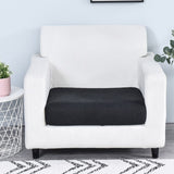 Housse assise de fauteuil jacquard noir
