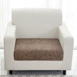 Housse assise de fauteuil moderne marron
