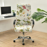 Housse chaise de bureau extensible champetre