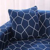 Housse coussin bleu marine