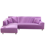 Housse de Canapé d'Angle Extensible Mauve
