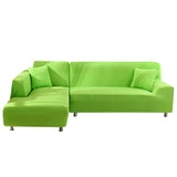 Housse de Canapé d'Angle Extensible Vert