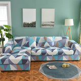 Housse de canapé d'angle scandinave