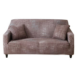 Housse de Canapé Extensible Marron Chiné