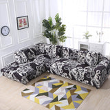 Housse de canape angle baroque dans une decoration de maison