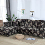 Housse de canapé d'angle extensible baroque