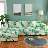 Housse de canape angle extensible nature vert