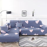 Housse de canape angle extensible romantique