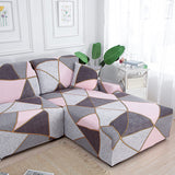 Housse de canape angle integrale avec meridienne
