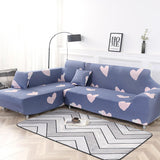Housse de canape angle romantique