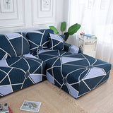 Housse de canape angle spandex avec meridienne