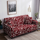 Housse de canape bi elastique rouge