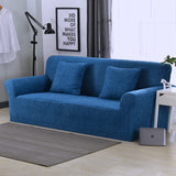 Housse de canape extensible bleue