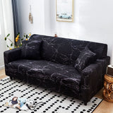 Housse de canape extensible design noir