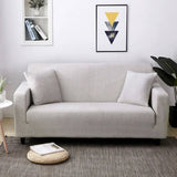 Housse de canape extensible gris perle