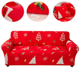 Housse de canape extensible sapin noel