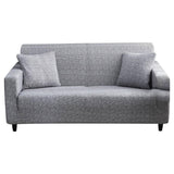Housse de canape gris clair extensible