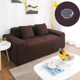 Housse de canape impermeable marron fonce chocolat