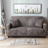 Housse de canape marron chine extensible