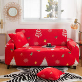 Housse de canape sapin noel